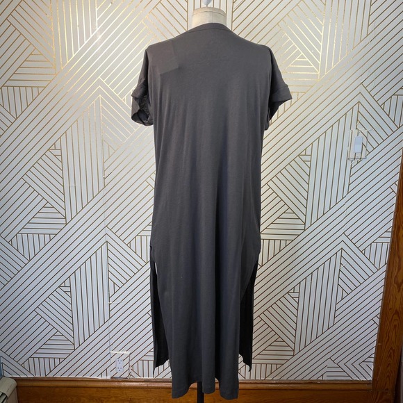 Chaser Free People ACDC Leopard T-Shirt Dress Gray - Picture 9 of 12